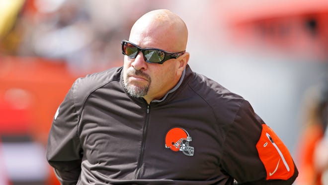 Cleveland Browns coach Mike Pettine at FirstEnergy Stadium.