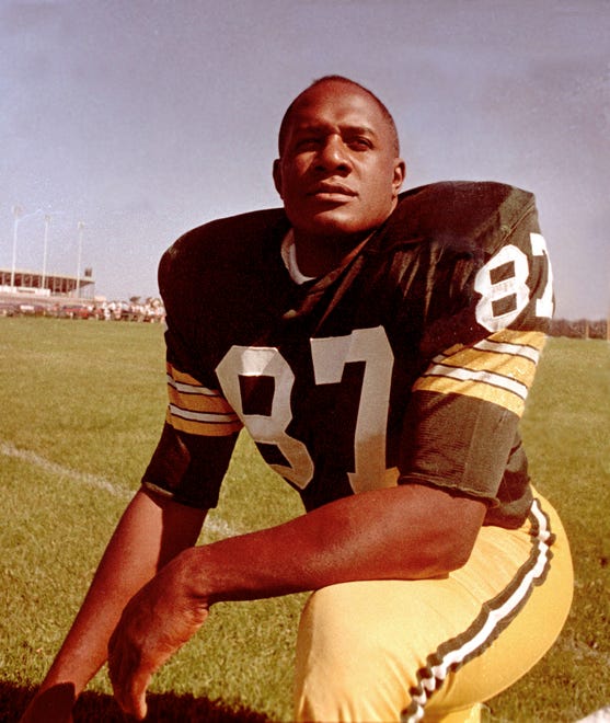 Green Bay Packer standout Willie Davis is pictured in 1965.