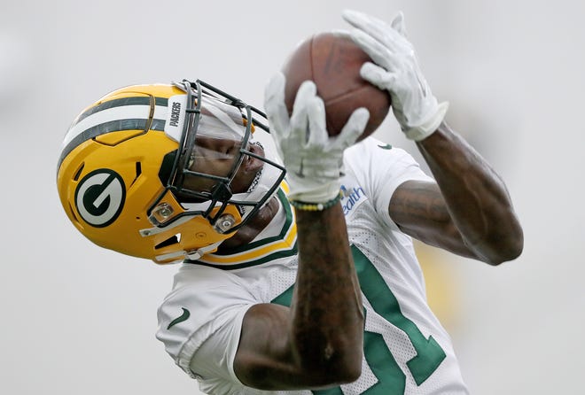 Green Bay Packers wide receiver Geronimo Allison (81) during Packers practice in the Don Hutson Center Monday, September 3, 2018 in Ashwaubenon, Wis